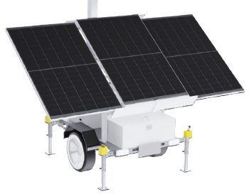 Protect your property with LumiGuardian Solar Security Trailer TG-113A. Featuring durable construction, advanced technology, and 7-10 days of autonomous power, this single axle trailer is the ultimate solution for all your security needs. With features like retractable mast, cloud-based recording, corrosion protection, flashing lights, floodlight, and speakers, it offers maximum deterrence against intruders. Plus, it's resistant against strong winds and has an IP67 rating for added durability. DOT approved and compatible with third-party cameras, this trailer is a reliable choice for complete security. Get yours now for a full solar security solution! 460-Watt Monocrystalline PERC Silicon Solar Panels.
