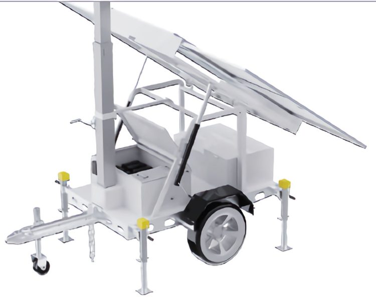 Protect your property with LumiGuardian Solar Security Trailer TG-113A. Featuring durable construction, advanced technology, and 7-10 days of autonomous power, this single axle trailer is the ultimate solution for all your security needs. With features like retractable mast, cloud-based recording, corrosion protection, flashing lights, floodlight, and speakers, it offers maximum deterrence against intruders. Plus, it's resistant against strong winds and has an IP67 rating for added durability. DOT approved and compatible with third-party cameras, this trailer is a reliable choice for complete security. Get yours now for a full solar security solution! Storage Box.