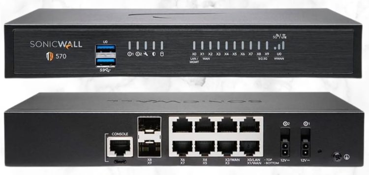 Protect your mid-sized organization with SonicWall TZ570 NGFW. Advanced threat protection, content filtering, and high-speed networking. Order now!