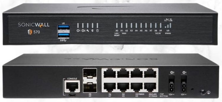 Secure your network with SonicWall TZ570 02-SSC-5676 TotalSecure Advanced Edition. Next-generation firewall with RFDPI, SD-WAN, and 24x7 support.