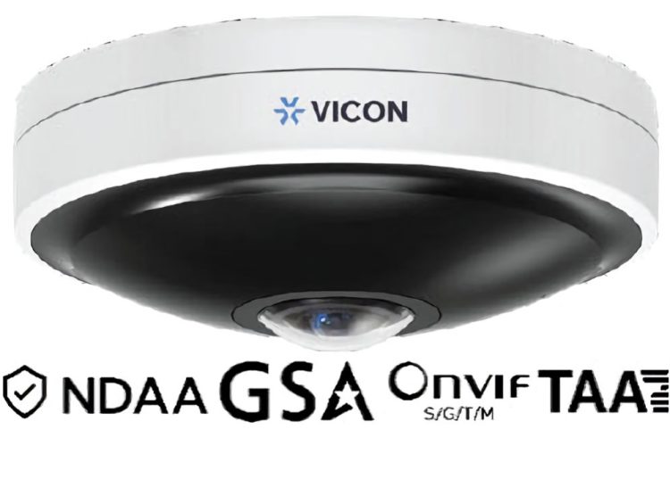 Experience comprehensive surveillance coverage with Vicon Security V2360W-12-1, a 12 MP outdoor panoramic IP dome camera with a 360-degree view and advanced AI-based analytics. Suitable for indoor and outdoor use with Smart IR and True WDR. NDAA/GSA/TAA compliant.