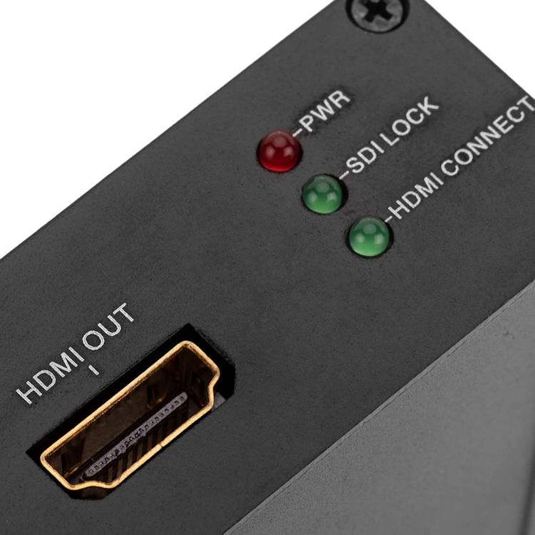 Collsam Security XA-HDMI-SDI01 converts HDMI to SD/HD/3G-SDI for broadcast, CCTV, and long-distance video workflows.