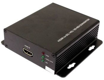 Collsam Security XA-HDMI-SDI01 converts HDMI to SD/HD/3G-SDI for broadcast, CCTV, and long-distance video workflows.