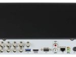 Eyemax TVST-AR314-16 16-channel DVR. Connect to HD-TVI, AHD, and analog cameras for long-distance transmission and efficient storage. Enjoy real-time 1080p playback and advanced VCA events. Plus, easy network management with Cloud P2P & DDNS. Back View.