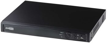 Eyemax TVST-AR324-16, a 16-channel Pentabrid DVR that supports multiple video signals and offers advanced features like H.265+ encoding, VCA events, and PTZ control. Enjoy high-quality recordings and long-distance transmission with this versatile system, Side View.