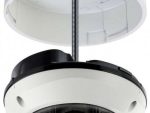 Eyemax UVI-2544V STORM® dome camera. Full HD 1080p, 720p resolution, 1/2.9” Sony CMOS sensor, and COB IR for night vision. Vandal-proof, IP68 rated, and balun compatible. Dual power, DNR, ICR, and Shield anti-IR reflection technology. Available in white or ivory Assembly. Made in Korea.