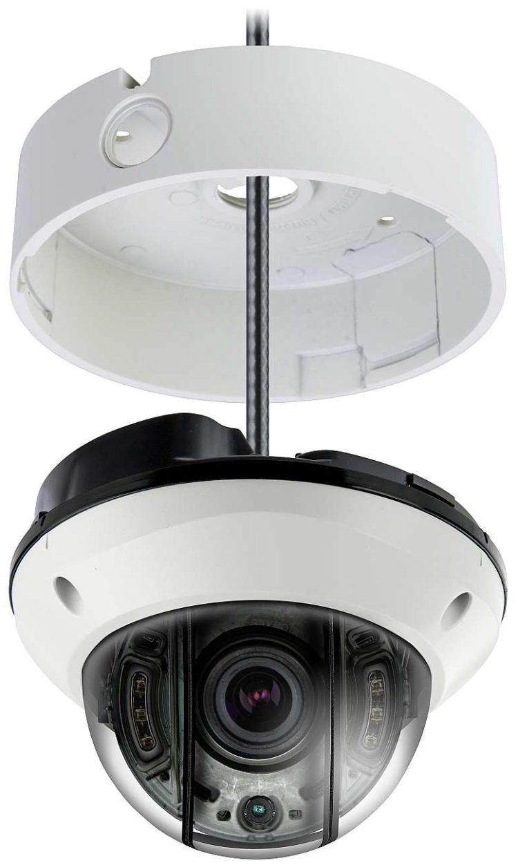 The Eyemax UVI-8712V dome camera features 4K 8.3MP resolution, IP68 protection, anti-IR reflection, and advanced features like DNR and WDR. 3.6-10 mm varifocal lens options and enjoy 24/7 monitoring with 10 COB IR LEDs. Available in ivory or white, Assembly. Order now!