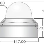 The Eyemax UVI-8712V dome camera features 4K 8.3MP resolution, IP68 protection, anti-IR reflection, and advanced features like DNR and WDR. 3.6-10 mm varifocal lens options and enjoy 24/7 monitoring with 10 COB IR LEDs. Available in ivory or white, Dimensions. Order now!