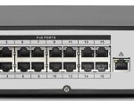 Eyemax EMNT 5432S-16P-4K NVR. Up to 32 channels, 16 PoE ports, 4K resolution, and intelligent video analytics for efficient surveillance. Compatible with third-party devices and ONVIF 2.4 protocol. Ideal for public safety, transportation, and education applications. Quick Pick technology for easy retrieval of targets from SMD events, rear view.