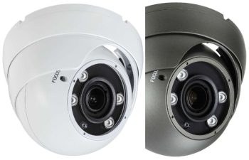 Eyemax TIB-B8432V, an 8-megapixel 4-in-1 outdoor camera with 4K video quality. Features include IR night vision and an IP66 rating for all-weather in gray or white colors.