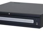 Dahua N98A7N 8K NVR from the WIZMIND Series. Built-in deep learning modules and advanced analytics for efficient surveillance. Supports up to 32MP recording and 8K playback. Customizable with 8 SATA ports and RAID support. Multiple ports for easy connectivity. Hot-swappable HDD design for convenience Side View.