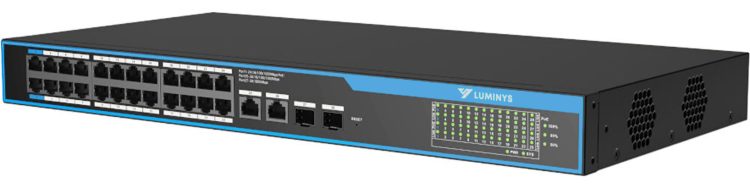 Upgrade your enterprise network with Luminys SML-28GPA, a high-performance PoE switch designed for demanding environments. With 28 ports and a 375W power budget, it offers seamless management, extended transmission, and NDAA compliance for maximum reliability and security. Perfect for data centers, educational institutions, and more.