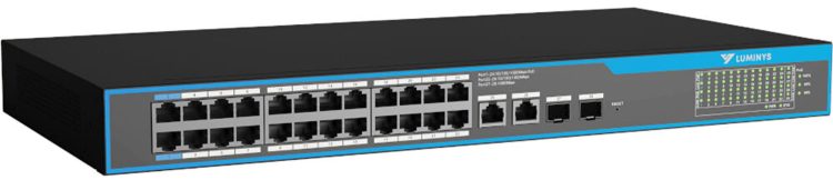 Upgrade your enterprise network with Luminys SML-28GPA, a high-performance PoE switch designed for demanding environments. With 28 ports and a 375W power budget, it offers seamless management, extended transmission, and NDAA compliance for maximum reliability and security. Perfect for data centers, educational institutions, and more.
