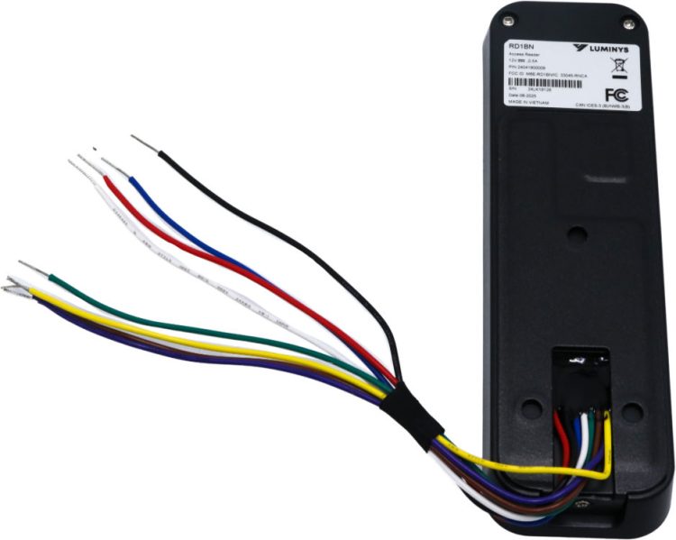 Upgrade your security with Luminys RD1BN Bluetooth and Card Access Reader. This versatile device offers flexible access control and IP66 Ingress protection for indoor and outdoor use. Trust in Luminys' reliable solutions for secure verification and easy installation Back View. #Luminys #AccessControl #Bluetooth #Mifare #Security