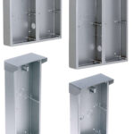 Securely mount your 42 Series video intercom and access control systems with the Eyemax DA-EAM42-SH00-S surface mount housing. Available in various sizes for easy installation. IP65 and IK07 rated for durability.