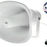 Upgrade your security and public address systems with the Uniview IPS302030-S outdoor IP horn speaker. With 30W power, two-way audio, and PoE support, it's perfect for long-distance coverage and real-time communication. Plus, its rugged design and broad compatibility make it a top choice for any surveillance or VoIP setup. Order now for simplified installation and proactive deterrence in any environment.
