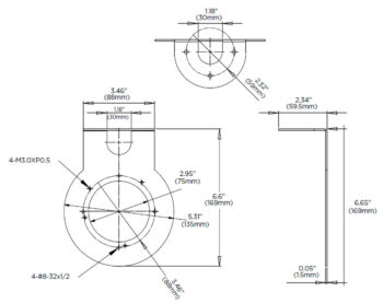 Securely mount your indoor dome cameras with the Digital Watchdog DWC-D1WMW steel bracket. Its white finish blends in seamlessly for discreet surveillance.
