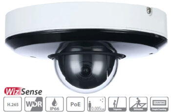 Enhance your outdoor surveillance with Eyemax NPT-IR-E4004-S3A, a 4MP PTZ camera featuring AI-powered functions, 4x optical zoom, and Starlight technology for clear video in low light. With SMD 3.0, face detection, and more, this camera offers maximum security and minimal false alarms. Plus, its rugged design with IP66 and IK08 ratings ensures durability in any environment. Get yours now for ultimate peace of mind. #Eyemax #PTZcamera #AIsecurity