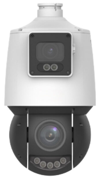 Upgrade your surveillance game with Eyemax NPT-R42AD-SW25, an AI 4MP dual-lens IP PTZ camera. Featuring advanced auto-tracking and 25x optical zoom, this camera delivers crystal clear images day and night. With intelligent perimeter protection and local edge storage, it is perfect for outdoor use. Get yours now!