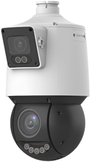 Upgrade your surveillance game with Eyemax NPT-R42AD-SW25, an AI 4MP dual-lens IP PTZ camera. Featuring advanced auto-tracking and 25x optical zoom, this camera delivers crystal clear images day and night. With intelligent perimeter protection and local edge storage, it is perfect for outdoor use. Get yours now!