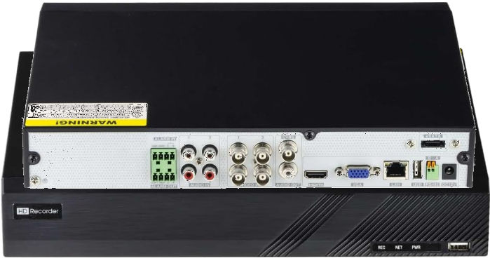Upgrade your security system with the Eyemax TVST-TS2704-N5 4-channel Penta-brid DVR. Record in 8MP (4K) with H.265 compression and support for both analog and IP cameras. Perfect for small businesses and homes. Shop now!