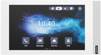 Upgrade your smart home or MDU with the Akuvox S562 series of 7-inch SIP indoor monitors. Enjoy HD video and two-way audio communication with door intercoms and security cameras. Powered by Linux and available in a sleek design. Get yours now!