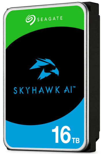 Upgrade your surveillance system with the Seagate SkyHawk ST16000VE002 16 TB hard drive. Designed for 24/7 use with AI video analytics, 7200 RPM speed, and ImagePerfect™ AI Firmware for zero dropped frames. Includes a 3-year Rescue Data Recovery Service plan for added peace of mind.
