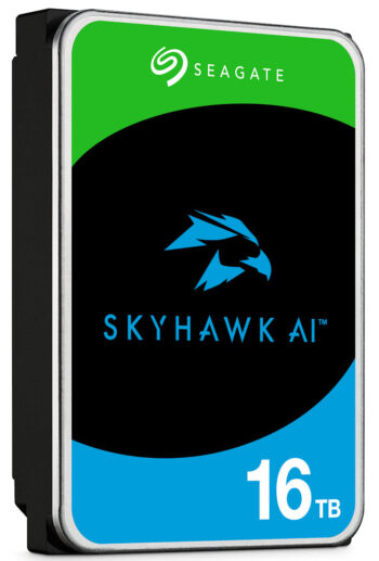 Upgrade your surveillance system with the Seagate SkyHawk ST16000VE002 16 TB hard drive. Designed for 24/7 use with AI video analytics, 7200 RPM speed, and ImagePerfect™ AI Firmware for zero dropped frames. Includes a 3-year Rescue Data Recovery Service plan for added peace of mind.