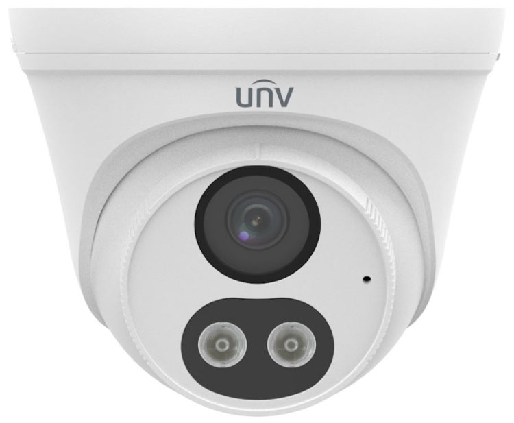 Upgrade your surveillance with the Uniview UAC-T145-AF28LM-DL 5MP ColorHunter turret analog camera. Enjoy flexible night vision and compatibility with major analog formats. With 5MP high-resolution imaging and Smart Dual Light Technology, capture clear video and full-color forensic details up to 131 feet (39.93 m). The 2.8 mm fixed lens provides a wide angle of view, while the built-in microphone allows for high-quality audio transmission. Plus, with an IP67 rating, this camera is built to withstand any weather conditions. Shop now and enhance your security system!