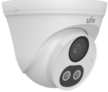 Upgrade your surveillance with the Uniview UAC-T145-AF28LM-DL 5MP ColorHunter turret analog camera. Enjoy flexible night vision and compatibility with major analog formats. With 5MP high-resolution imaging and Smart Dual Light Technology, capture clear video and full-color forensic details up to 131 feet (39.93 m). The 2.8 mm fixed lens provides a wide angle of view, while the built-in microphone allows for high-quality audio transmission. Plus, with an IP67 rating, this camera is built to withstand any weather conditions. Shop now and enhance your security system!