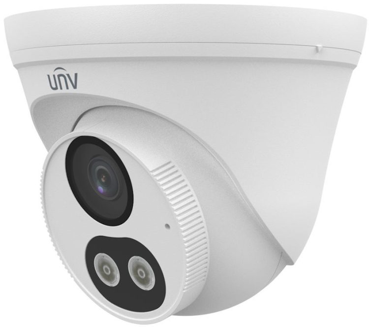 Uniview UAC T145 AF28LM DL 5 megapixel ColorHunter Turret Analog Camera with Flexible Night Vision and Smart Dual Light Technology Left View