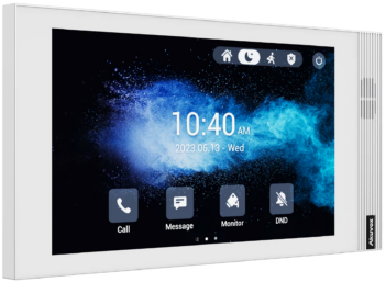 Upgrade your smart home or MDU with the Akuvox S562 series of 7-inch SIP indoor monitors. Enjoy HD video and two-way audio communication with door intercoms and security cameras. Powered by Linux and available in a sleek design. Get yours now!