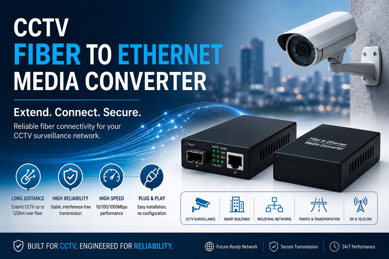 Fiber to Ethernet Media Converter