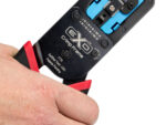 Efficiently terminate and crimp pass-through network connectors with the Platinum Tools 100062C EXO Crimp Frame. Features EZ-RJ45 die and reversible configuration for comfortable use. TPR grips and a push-button lock for safety. Interchangeable die inserts are available. T568A/B wiring sequences are laser-inscribed for easy alignment checks.
