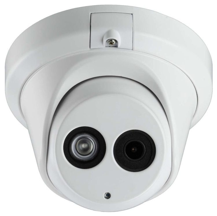 Upgrade your outdoor surveillance with the Eyemax NIU-B8032-W28, an 8-megapixel IP turret camera delivering ultra-HD 4K video and optimized for wide-angle viewing. Equipped with EXIR 2.0 infrared technology and H.265/H.264 formats for efficient storage and weatherproof for harsh environments. Available in White.
