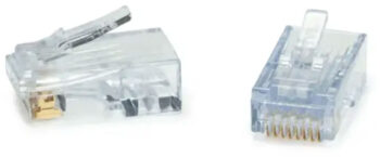 Platinum_Tools_100027C_25_Pack_EZEX48_Shielded_RJ45_Connectors_for_High_Performance_Data_Cables Upgrade your data cable installations with the Platinum Tools 100027C ezEX48 connectors. Designed for Cat6 and Cat6A, with 50-micron gold-plated contacts and metal shielding for optimal signal integrity. Use with the EXO Crimp Frame for easy cutting and crimping. Get yours in a 25-pack clamshell today!