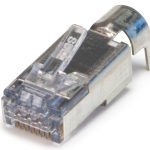 Upgrade your data cable installations with the Platinum Tools 100027C ezEX48 connectors. Designed for Cat6 and Cat6A, with 50-micron gold-plated contacts and metal shielding for optimal signal integrity. Use with the EXO Crimp Frame for easy cutting and crimping. Get yours in a 25-pack clamshell today!