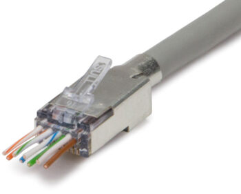 Upgrade your data cable installations with the Platinum Tools 100027C ezEX48 connectors. Designed for Cat6 and Cat6A, with 50-micron gold-plated contacts and metal shielding for optimal signal integrity. Use with the EXO Crimp Frame for easy cutting and crimping. Get yours in a 25-pack clamshell today!