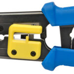 Upgrade your network and telecom cable terminations with the Platinum Tools 100054C EZ-RJPRO HD Crimp Tool. Perfect for industrial and professional setups, it effortlessly trims excess conductors and supports various pass-through connectors. With durable design and precise wiring guides, it's the ultimate tool for high-performance installations. Get yours today!