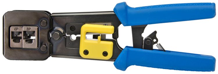 Upgrade your network and telecom cable terminations with the Platinum Tools 100054C EZ-RJPRO HD Crimp Tool. Perfect for industrial and professional setups, it effortlessly trims excess conductors and supports various pass-through connectors. With durable design and precise wiring guides, it's the ultimate tool for high-performance installations. Get yours today!