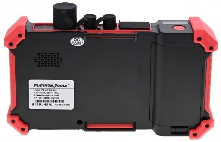 Troubleshoot fiber optic and copper cabling with ease using the Platinum Tools PT-OTDR-100. Dual wavelengths, built-in tools, and long range make it a must-have for field technicians and network engineers.
