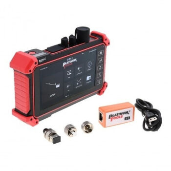 Troubleshoot fiber optic and copper cabling with ease using the Platinum Tools PT-OTDR-100. Dual wavelengths, built-in tools, and long range make it a must-have for field technicians and network engineers.