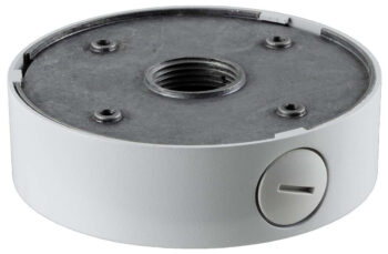 Protect your B Series Turret IP cameras with the Eyemax CM-JB01-B-W junction box. Weatherproof and secure, it conceals wiring and prevents damage. Available in white.