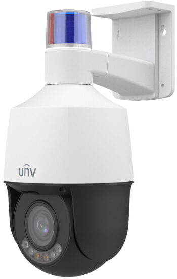 Secure your property with the Uniview IPC6325LFW-AX5C-VG, a high-performance 5MP mini PTZ camera featuring AI, dual-light night vision, and proactive deterrence. With 5x optical zoom and smart intrusion prevention, it captures clear color imagery even in low light. Perfect for outdoor and large indoor perimeters, this camera is also NDAA compliant for government installations.
