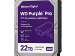 Western Digital WD221PURP 22TB Purple Pro surveillance hard drive front view