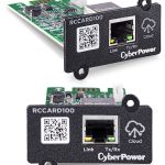 The CyberPower RCCARD100 is an optional hardware management adapter designed to provide remote cloud-based monitoring for compatible CyberPower Uninterruptible Power Supply (UPS) systems. By sliding the CyberPower RCCARD100 into the dedicated expansion slot of your UPS, you can link the hardware to the CyberPower PowerPanel Cloud infrastructure to check vitals from any web browser or mobile application. Built-in 10/100 Mbps RJ45 Ethernet port for wired network infrastructure connection.