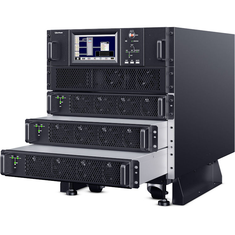 The CyberPower SM020KAMFA 10-20kVA modular UPS delivers scalable 3-phase power protection, remote monitoring, and zero transfer time.