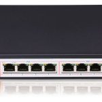 Digital Watchdog DW-POE896M 8-port PoE switch powers IP cameras, APs, and VoIP devices with plug-and-play simplicity designed to simplify the installation of IP surveillance cameras, wireless access points, and VoIP hardware EEE 802.3 10Base-T, IEEE 802.3u 100Base-TX, IEEE 802.3af, EEE 802.3x Flow Control.