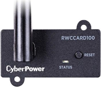 The CyberPower RWCCARD100 is a wireless remote management adapter designed for UPS systems. Allows you to monitor your UPS vitals via the web or a mobile app. Supports 2.4 GHz IEEE 802.11b/g/n protocols connect wirelessly