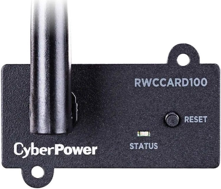 The CyberPower RWCCARD100 is a wireless remote management adapter designed for UPS systems. Allows you to monitor your UPS vitals via the web or a mobile app. Supports 2.4 GHz IEEE 802.11b/g/n protocols connect wirelessly